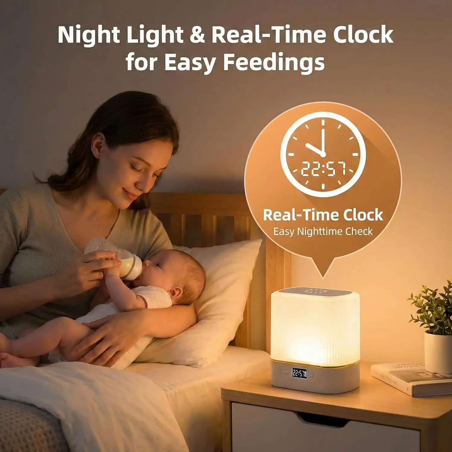 LED Night Light Bedside Lamp,T - Baby Nursery Night Light recension och pris
