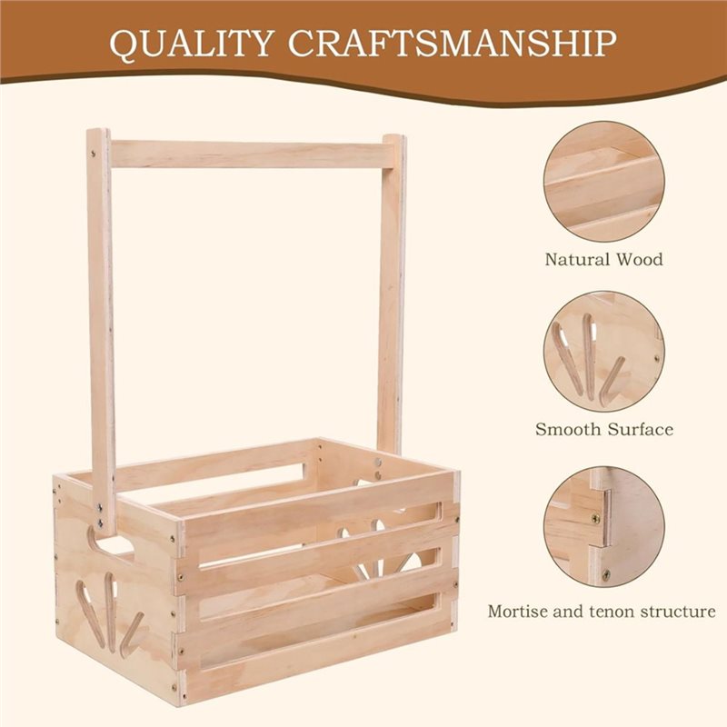 Wooden Baby Shower Gift Basket - Baby Nursery Handles recension och pris
