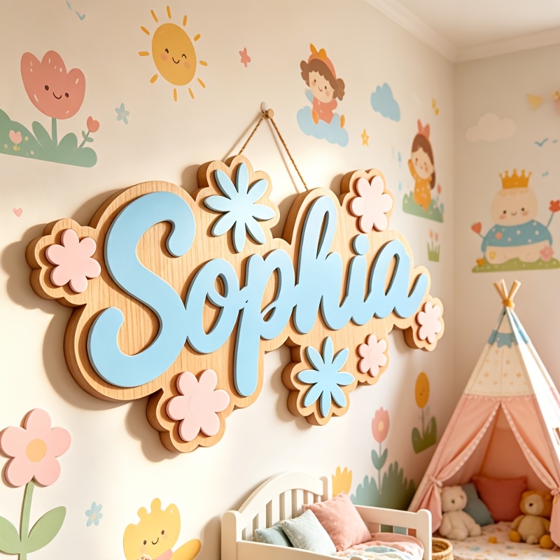Personalized Floral Themed Nam - Baby Nursery In recension och pris