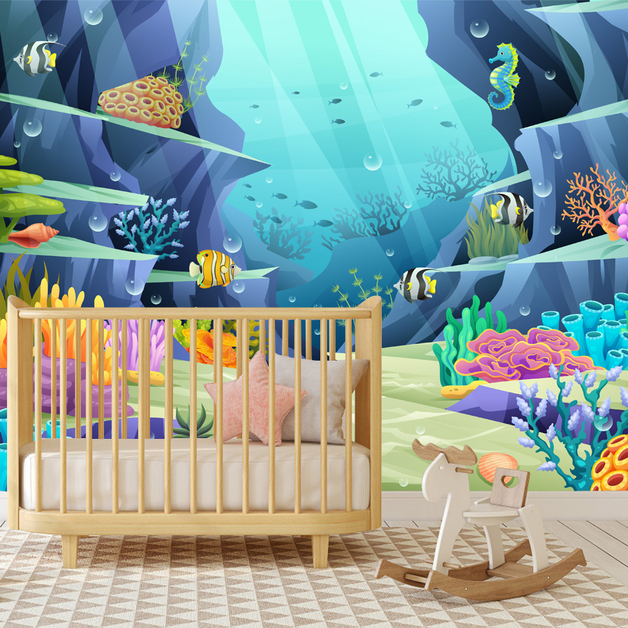 15+ Cartoon Underwater Tropica - Baby Nursery Mural Wallpaper recension och pris