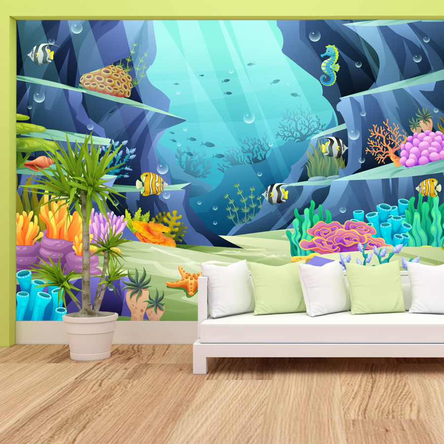 15+ Cartoon Underwater Tropica - Baby Nursery Mural Wallpaper recension och pris
