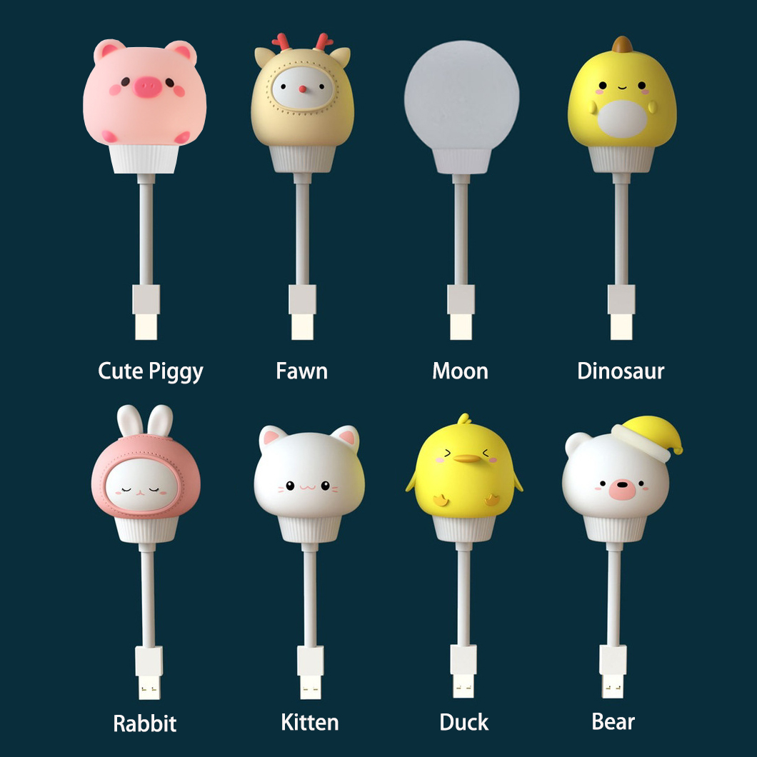 USB Night Light LED Cute Carto - Baby Nursery Night Light recension och pris