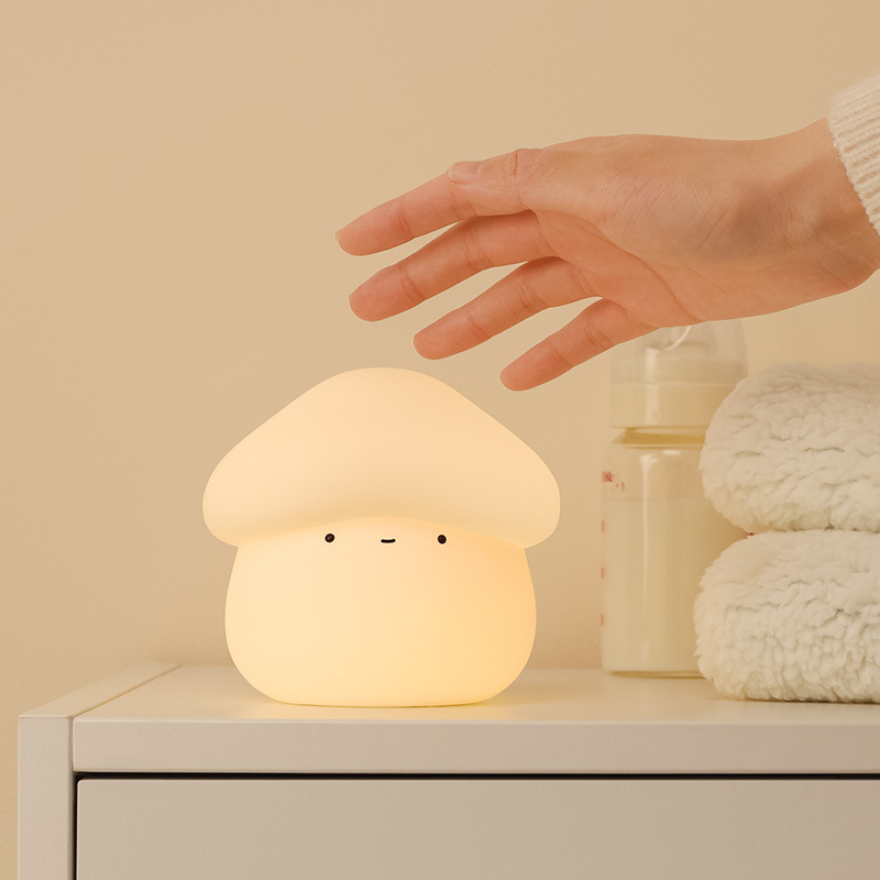 1Pcs Mushroom Head Silicone Ni - Baby Nursery Night Light recension och pris