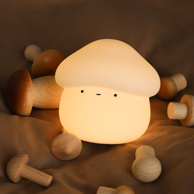 1Pcs Mushroom Head Silicone Ni - Baby Nursery Night Light recension och pris