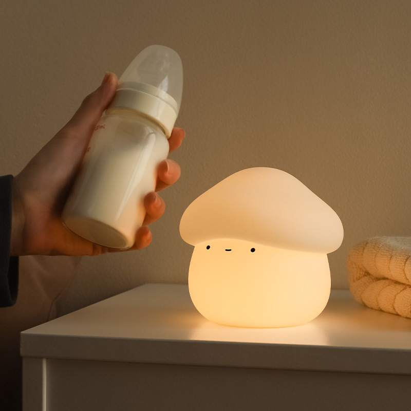 1Pcs Mushroom Head Silicone Ni - Baby Nursery Night Light recension och pris