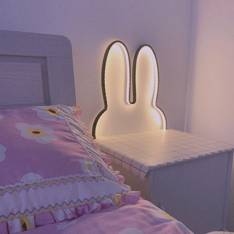 Cute Led Rabbit Wall Lights US - Baby Nursery Night Light recension och pris