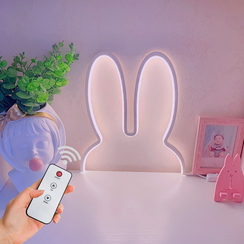Cute Led Rabbit Wall Lights US - Baby Nursery Night Light recension och pris