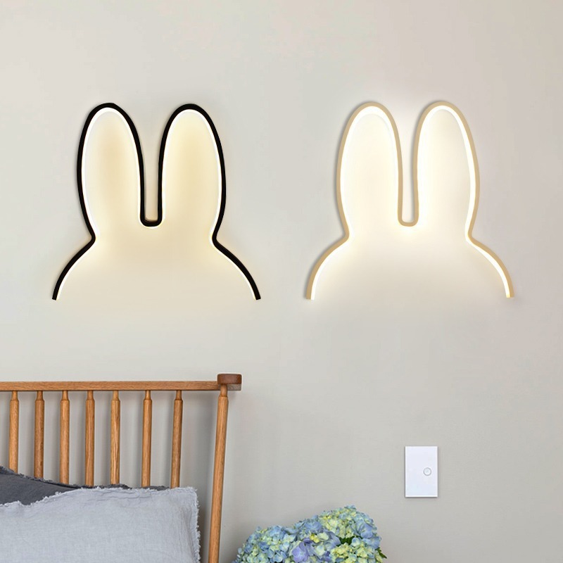 Cute Led Rabbit Wall Lights US - Baby Nursery Night Light recension och pris