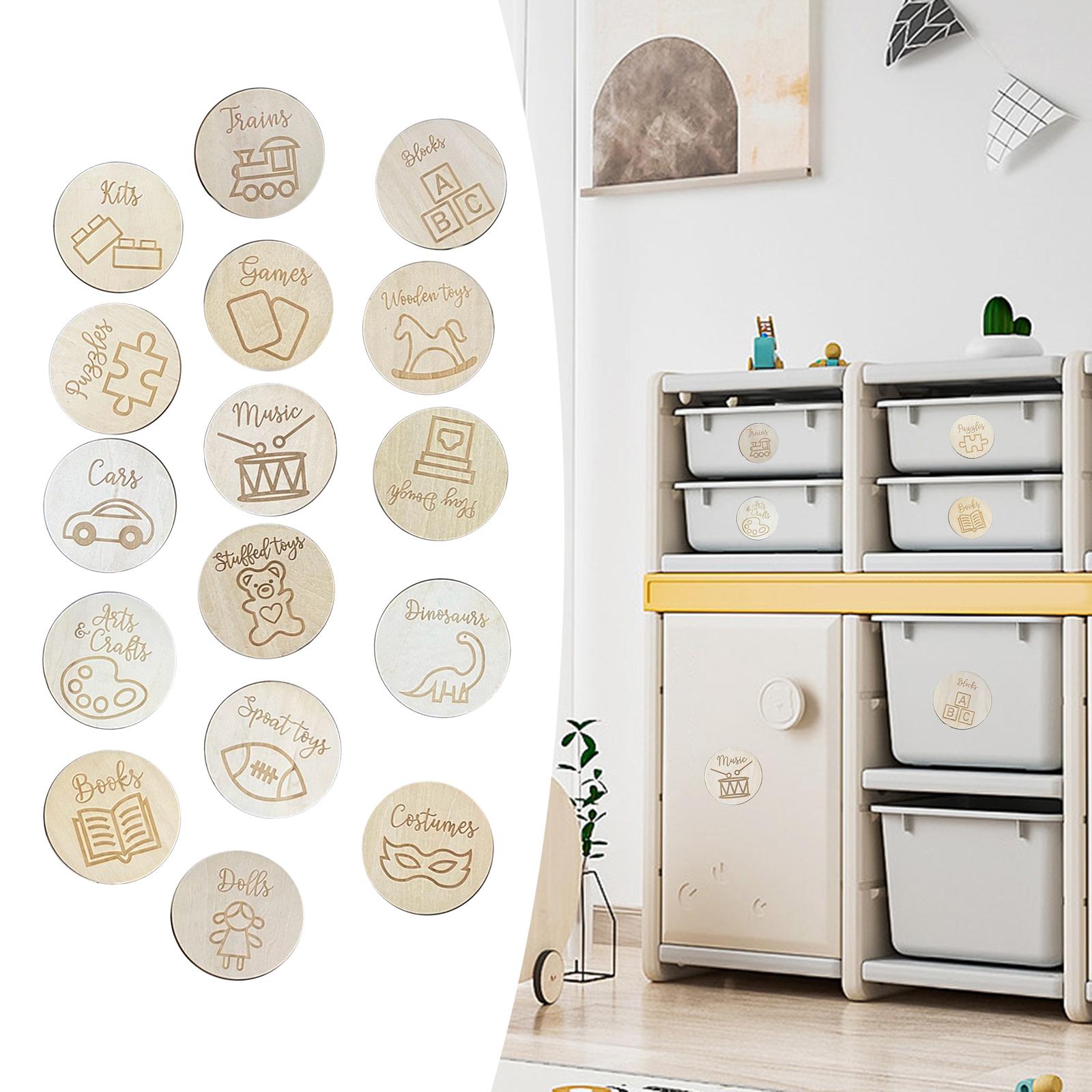 Wooden Storage Tags Baby Nurse - Baby Nursery Bundles recension och pris