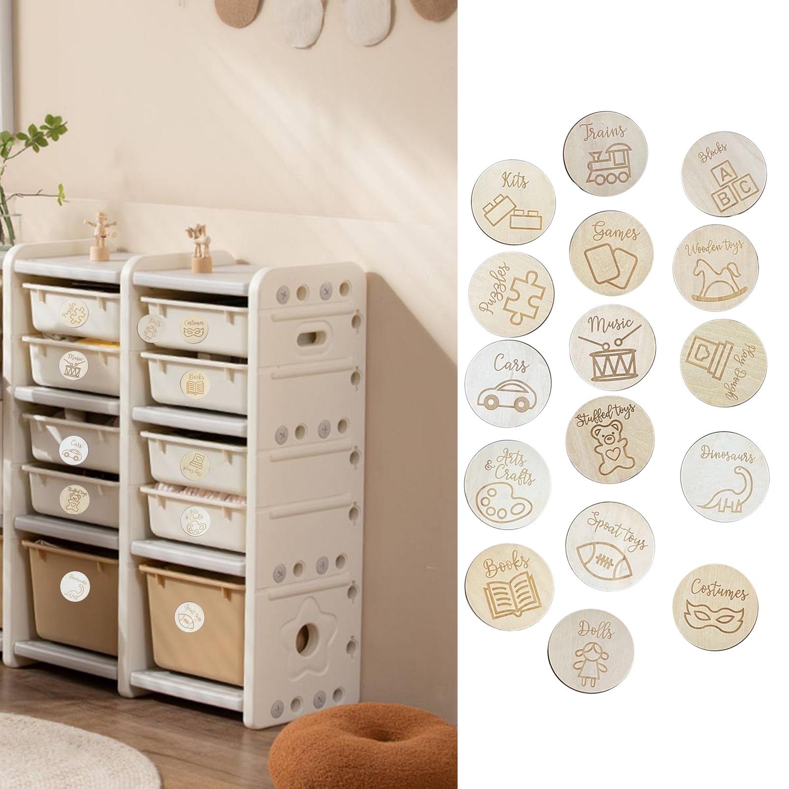 Wooden Storage Tags Baby Nurse - Baby Nursery Bundles recension och pris