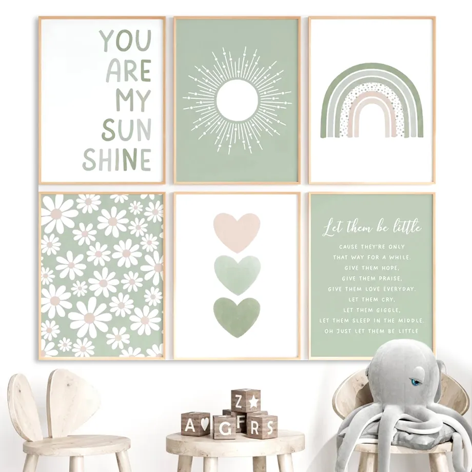 Crocodile Smiles at the Sun –  - Baby Nursery Green recension och pris