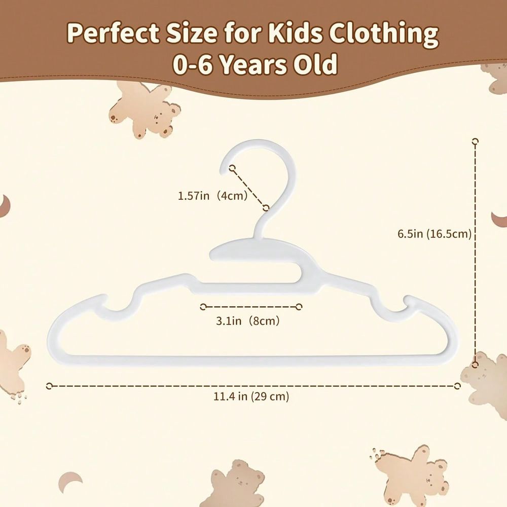 70 100 Pack Kids Hangers Plast - Baby Nursery In recension och pris