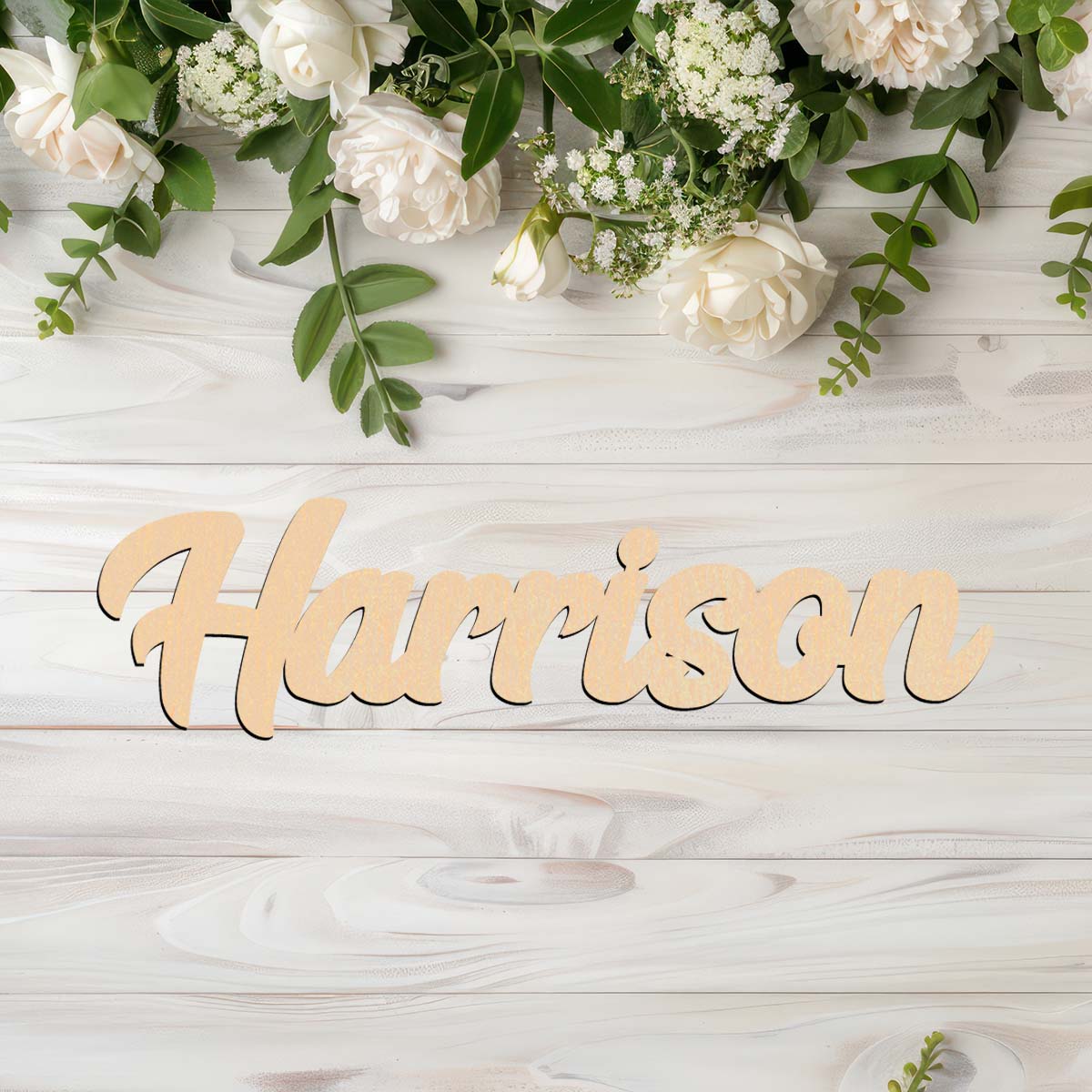 Customized solid wood name tag - Baby Name Wall Art recension och pris