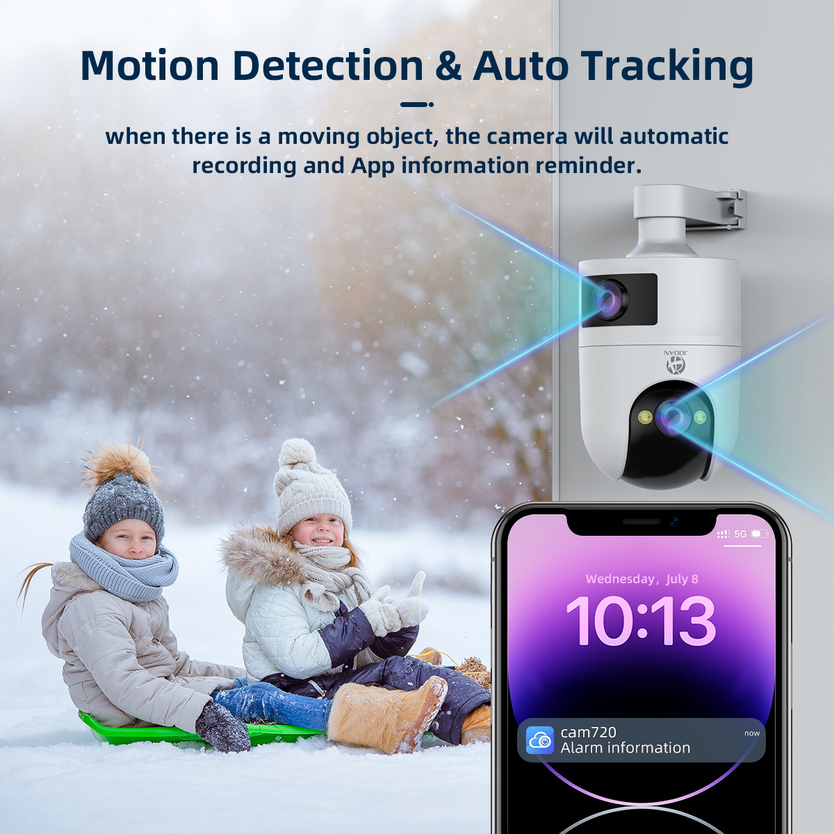 4K PTZ IP Camera Outdoor Water - Baby Monitor Split Screen recension och pris