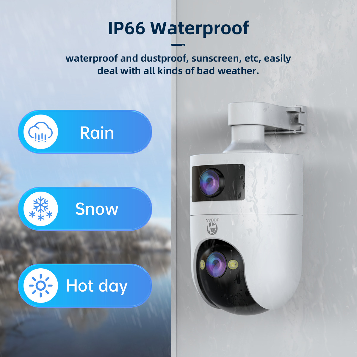4K PTZ IP Camera Outdoor Water - Baby Monitor Split Screen recension och pris